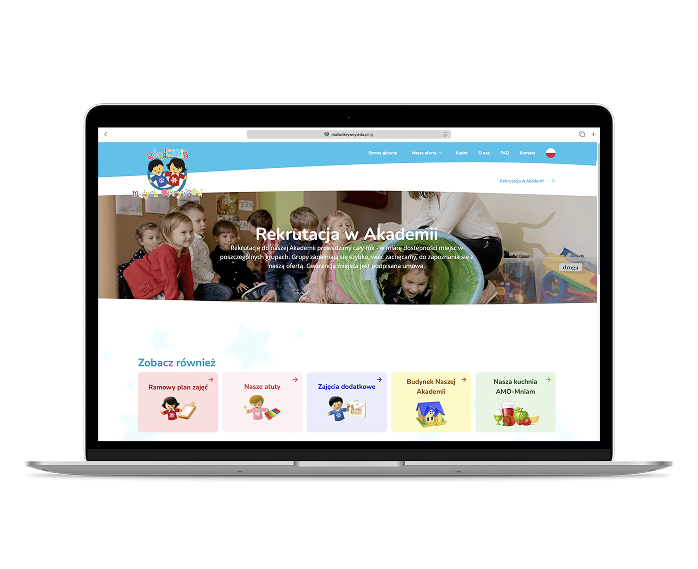 strona Akademia Małych Odkrywców
