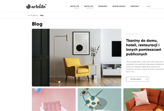 Realizacja sklepu internetowego Artelito