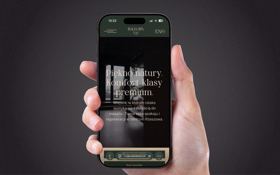 Balia Spa - strona internetowa