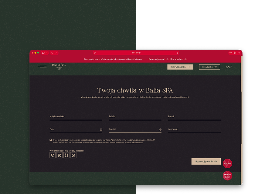 Balia Spa - strona internetowa