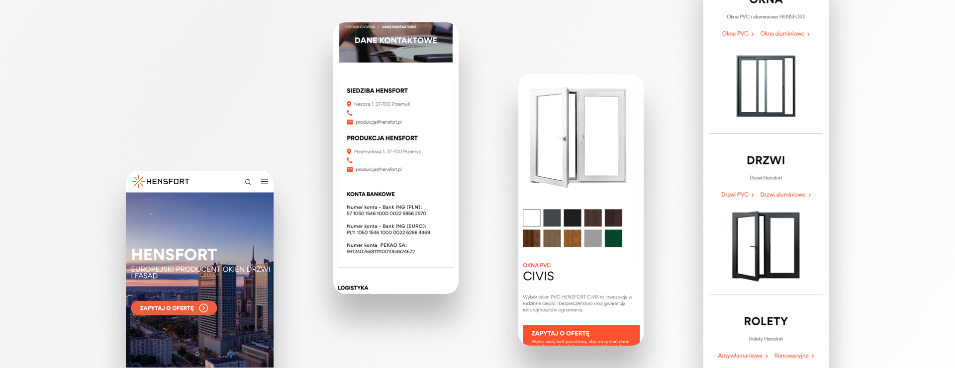 Strona www dla producenta okien