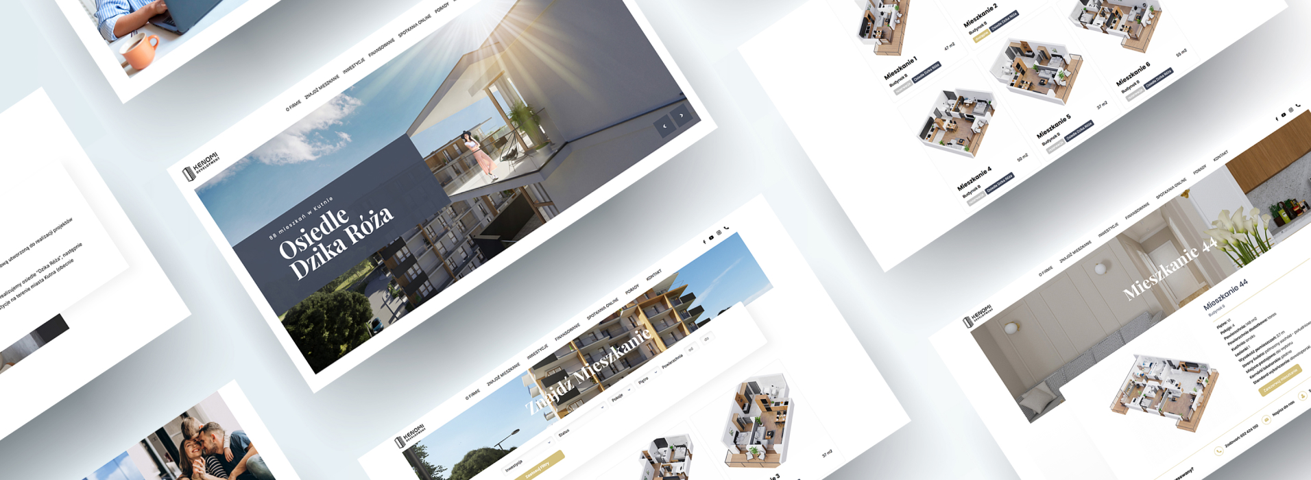 Realizacja strony www dla developera Kenomi