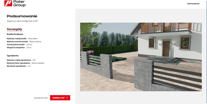 konfigurator online kostki brukowej