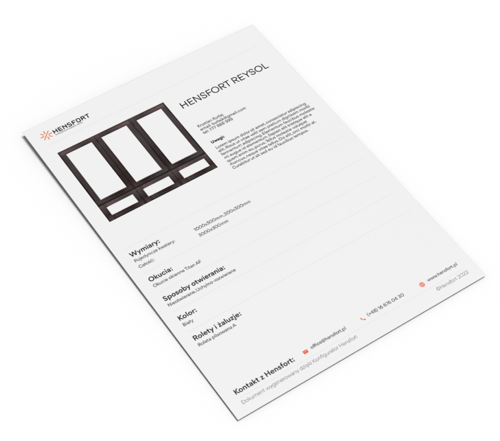 Realizacja konfiguratora okien