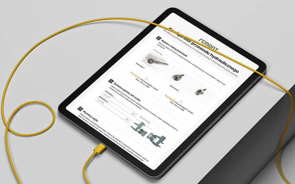 Konfigurator przewodów - strona internetowa