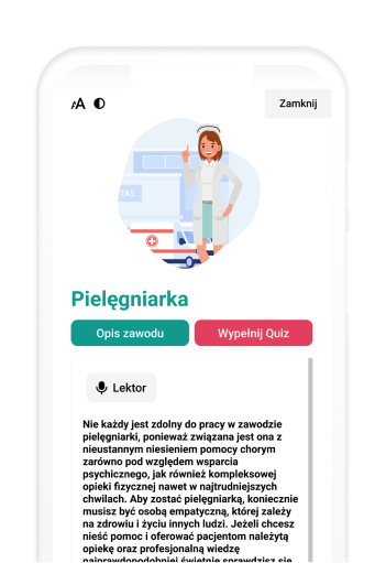 Realizacja aplikacji edukacyjnej Miasto Zawodów