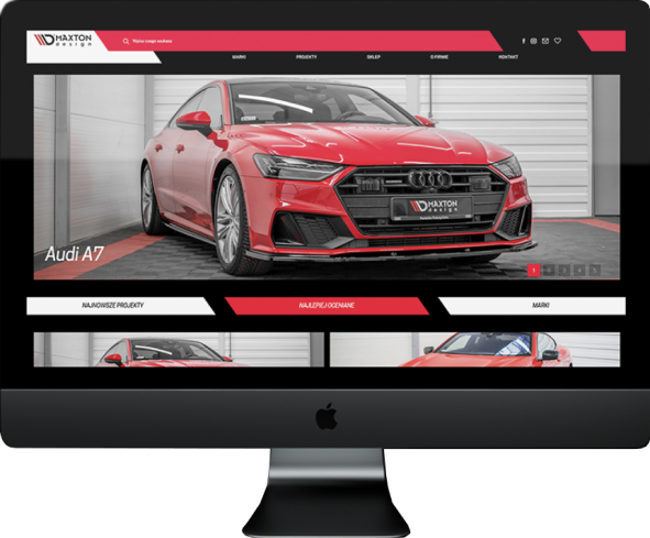 Realizacja strony internetowej dla Maxton Design