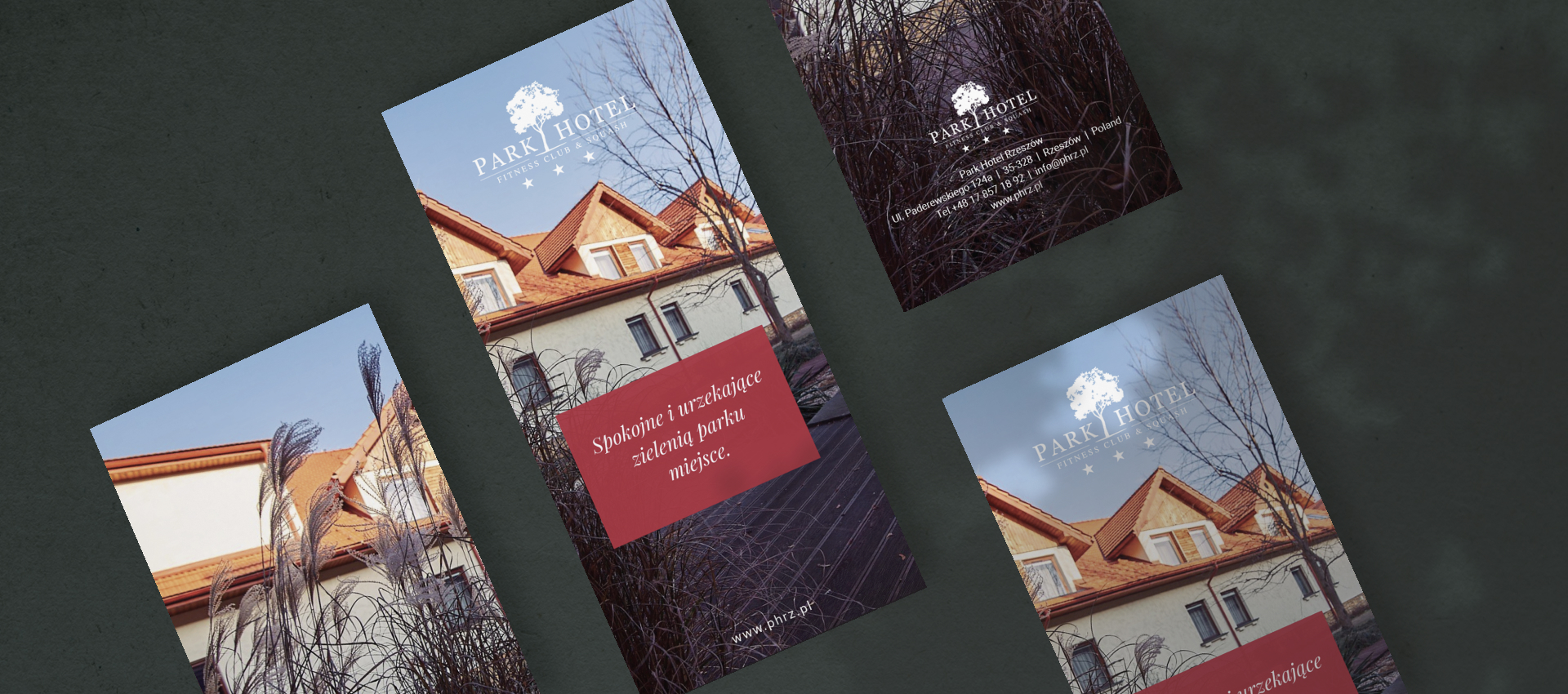 Projekty materiałów drukowanych - Park Hotel Rzeszów