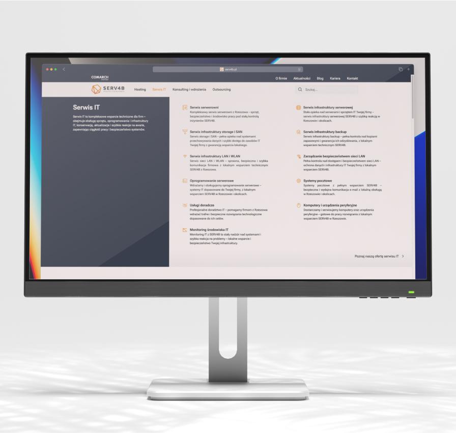 SERV4B - strona internetowa