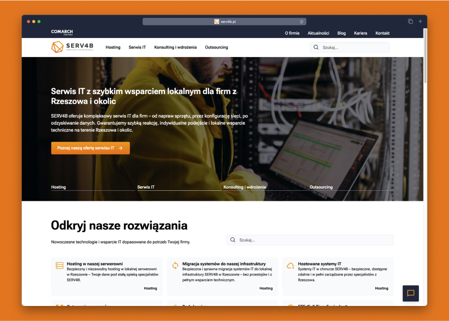 SERV4B - strona internetowa