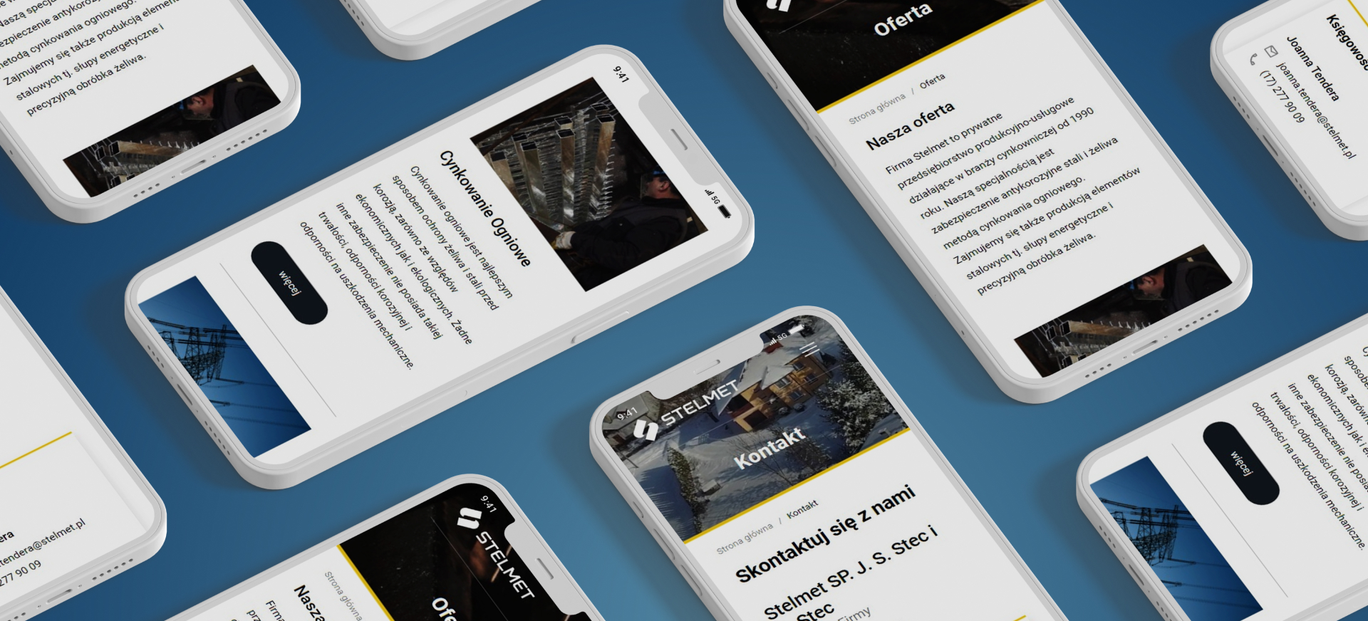Realizacja strony www dla firmy przemysłowej STELMET