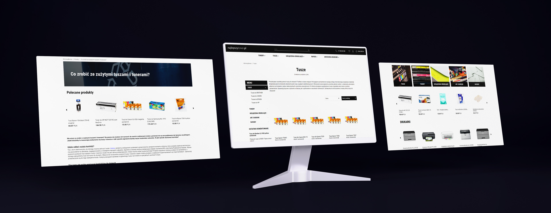 realizacja sklepu internetowego akcesoria biurowe