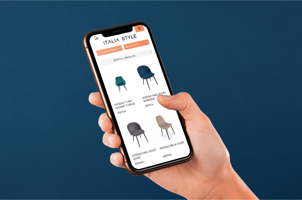 Obsługa sklepu internetowego z meblami