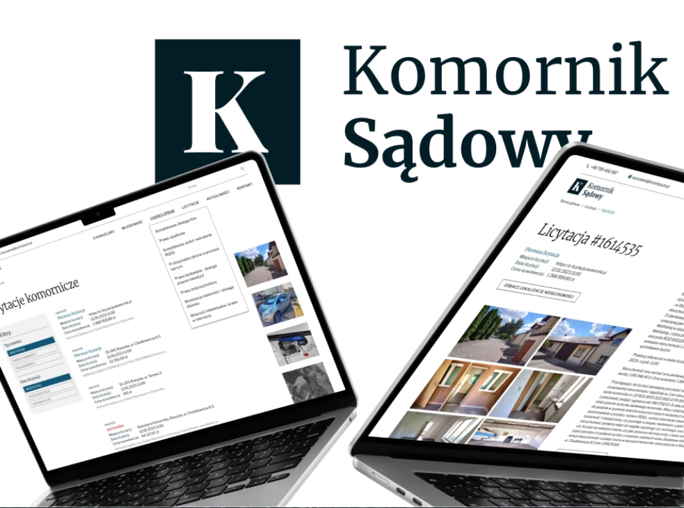 Budowa strony www dla Komornika Sądowego