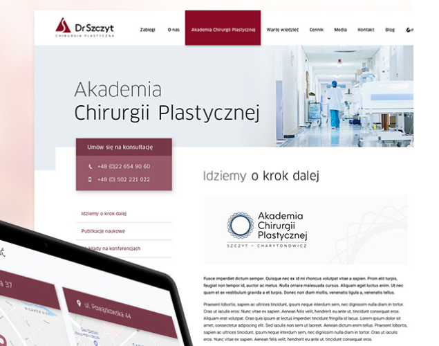 Profesjonalne strony www dla medycyny
