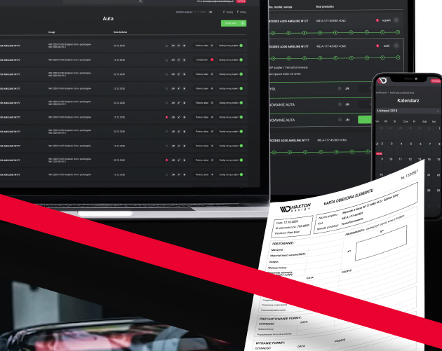 System  Intranet  dla Maxtondesign