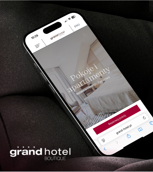 Realizacja strony www Grand Hotel Boutique w Rzeszowie