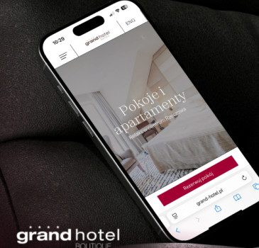 Realizacja strony www Grand Hotel Boutique w Rzeszowie