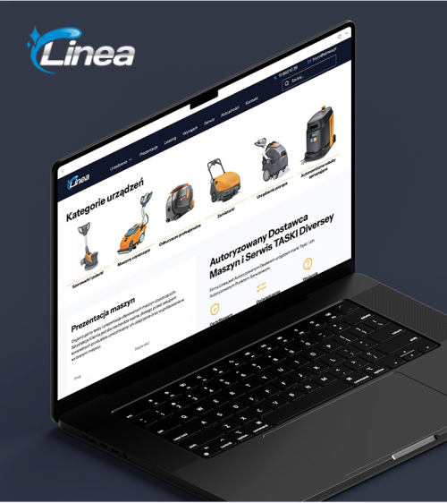 Realizacja strony www elinea.pl – profesjonalna prezentacja marki z sektora maszyn i chemii do sprzątania