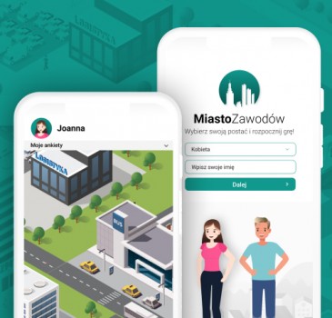 Realizacja aplikacji edukacyjnej Miasto Zawodów
