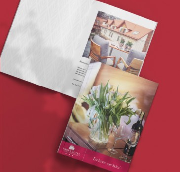 Projekty materiałów drukowanych - Park Hotel Rzeszów