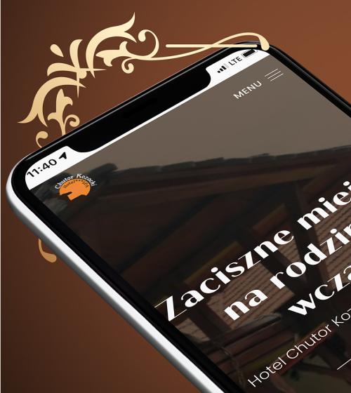 Strona www dla hotelu w Bieszczadach - Chutor Kozacki