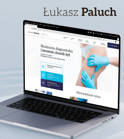 Realizacja strony www dla lekarza dr Łukasz Paluch