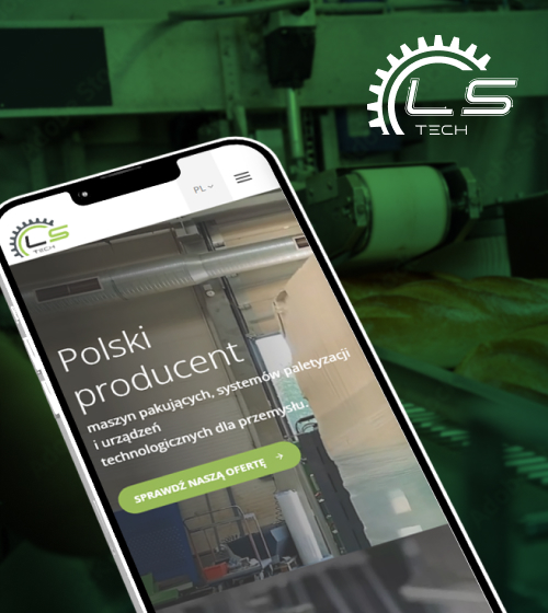 Strona www dla producenta urządzeń pakujących