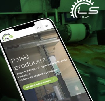 Strona www dla producenta urządzeń pakujących